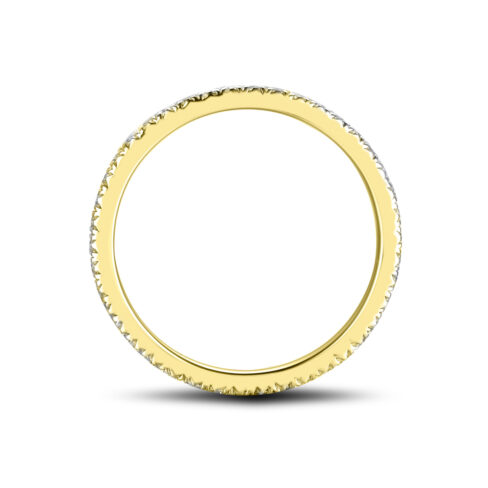 Isla – Elegant alliansring i 18k Gulguld med diamanter - Bild 2