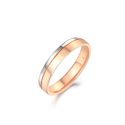 Johnny – Flerfärgade ringar i 18k Roséguld