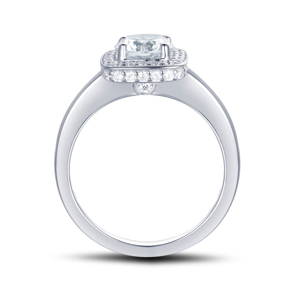 Jolin – Haloring i 950 Platina med diamant