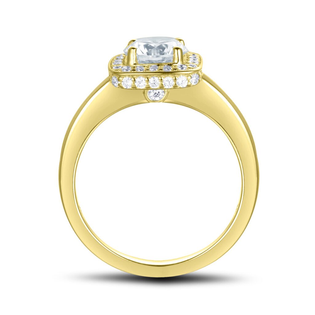 Jolin – Haloring i 18k Gulguld med diamant