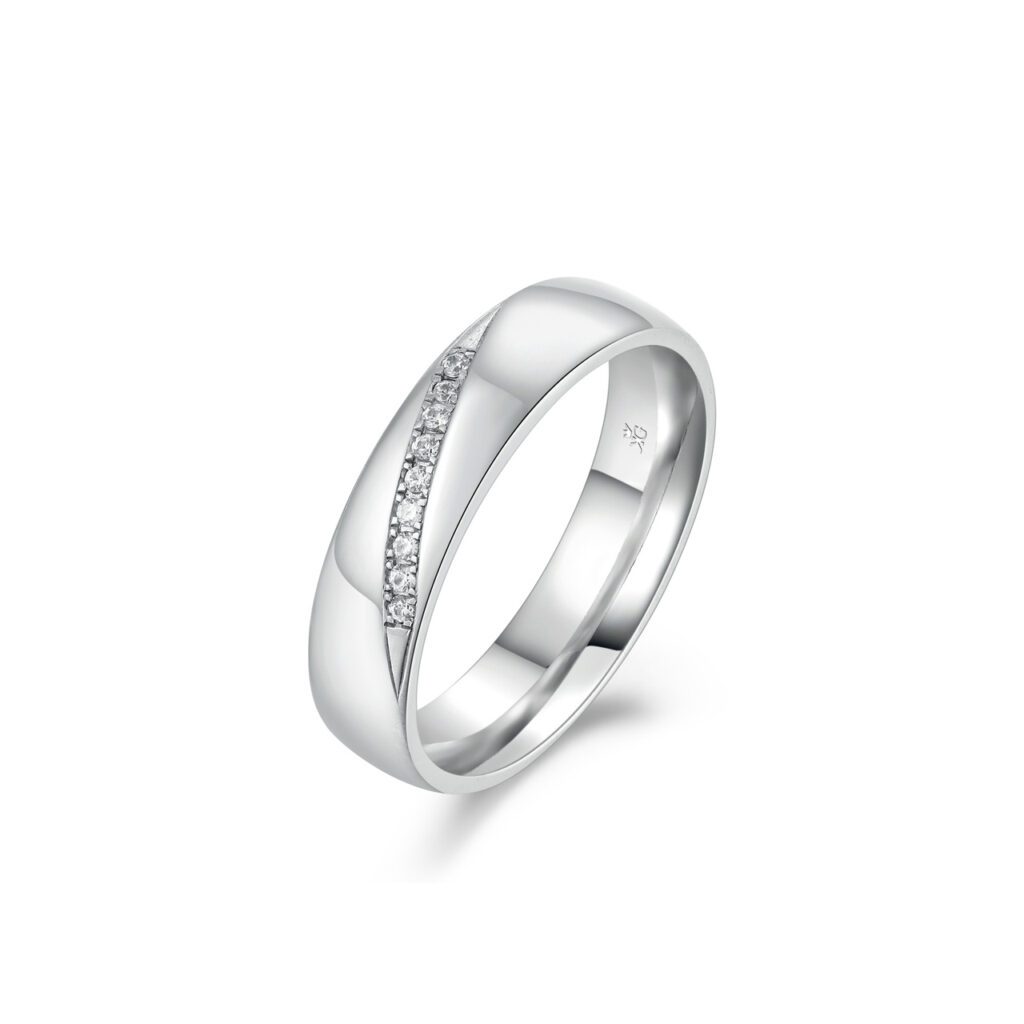 Lauryn – Slät ring i 950 Platina