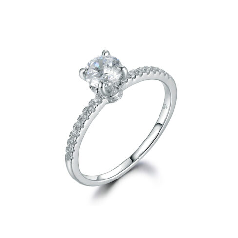 Lyric – Sidostensring med diamanter i 18k Vitguld