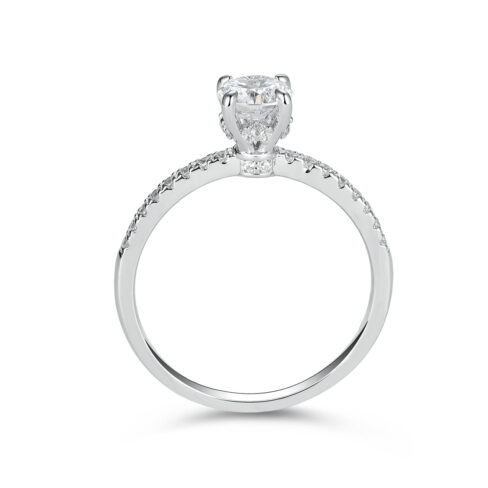 Lyric – Sidostensring med diamanter i 18k Vitguld - Bild 2