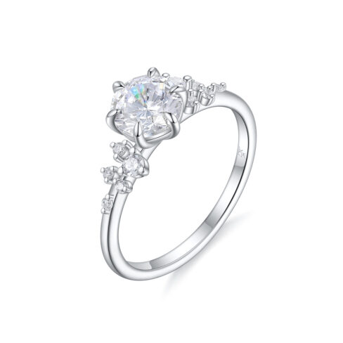 Mariya – Flerstensring med diamanter i 950 Platina