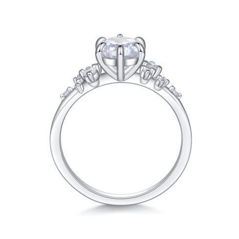 Mariya – Flerstensring med diamanter i 950 Platina - Bild 2