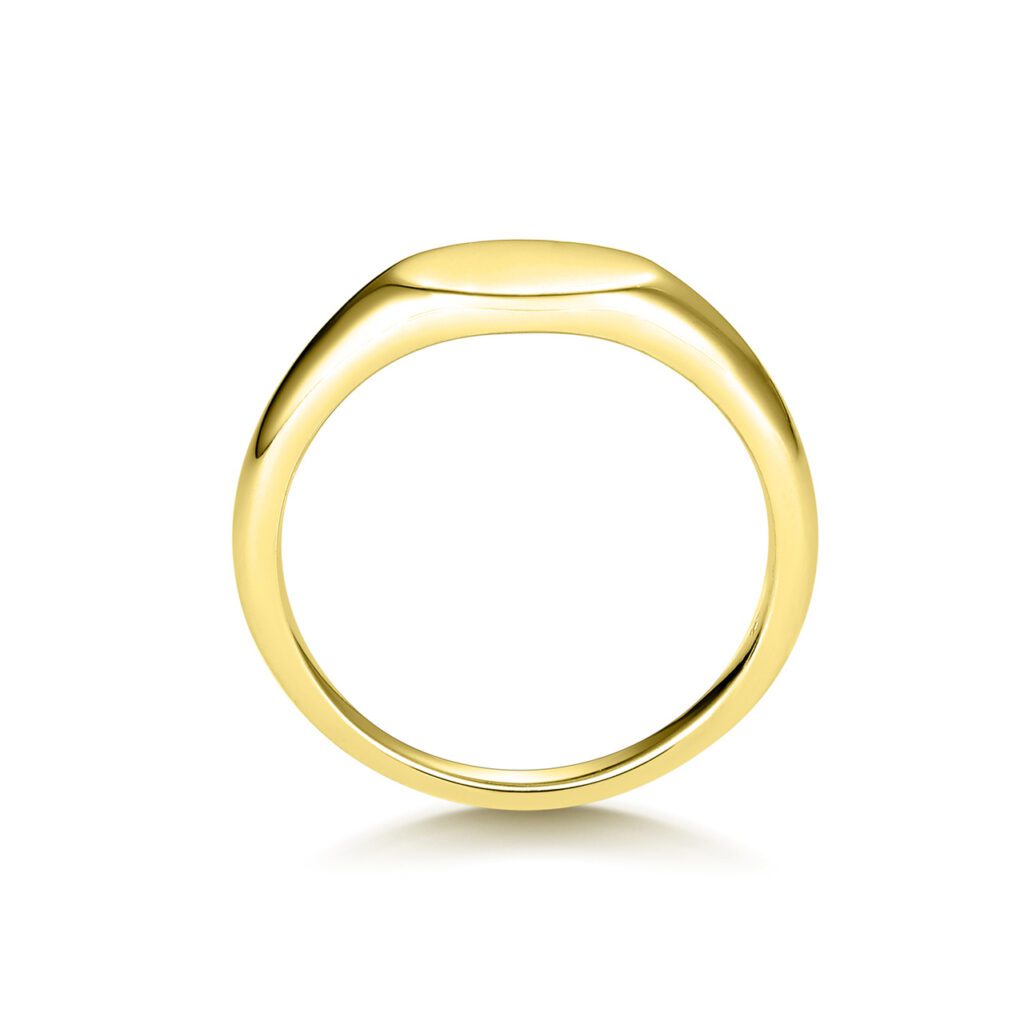 Millie – Slät ring i 18k Gulguld