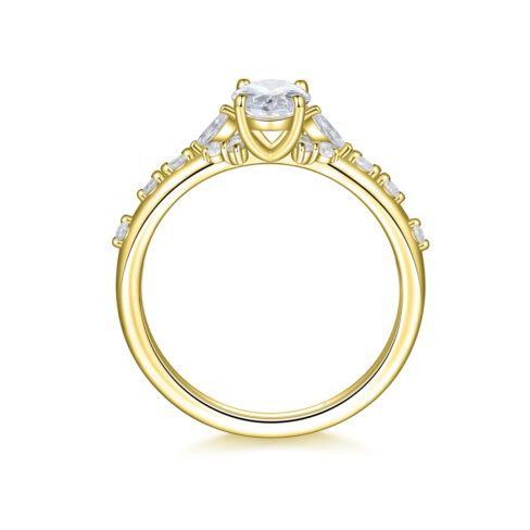 Nadine – Flerstensring med diamanter i 18k Gulguld - Bild 2