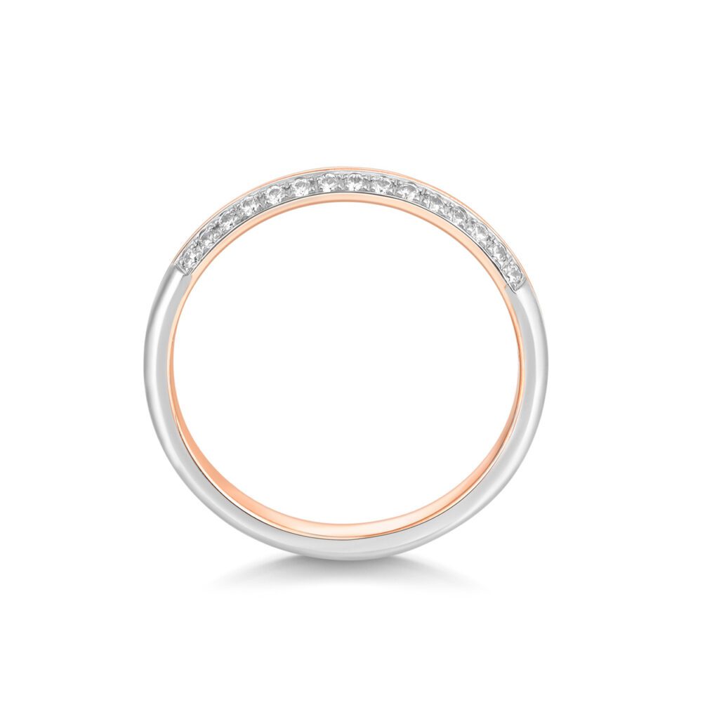 Noor – Flerfärgade ringar i 18k Roséguld