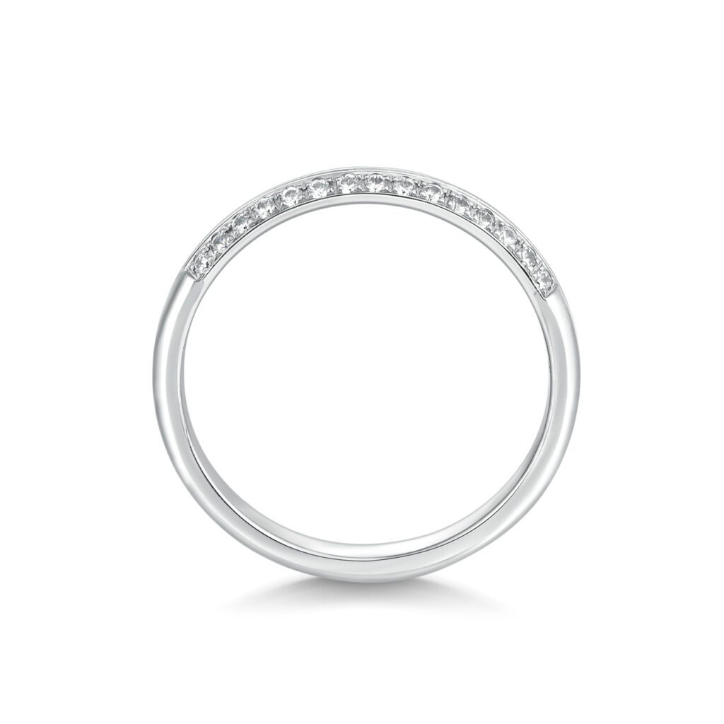 Noor – Flerfärgade ringar i 18k Vitguld