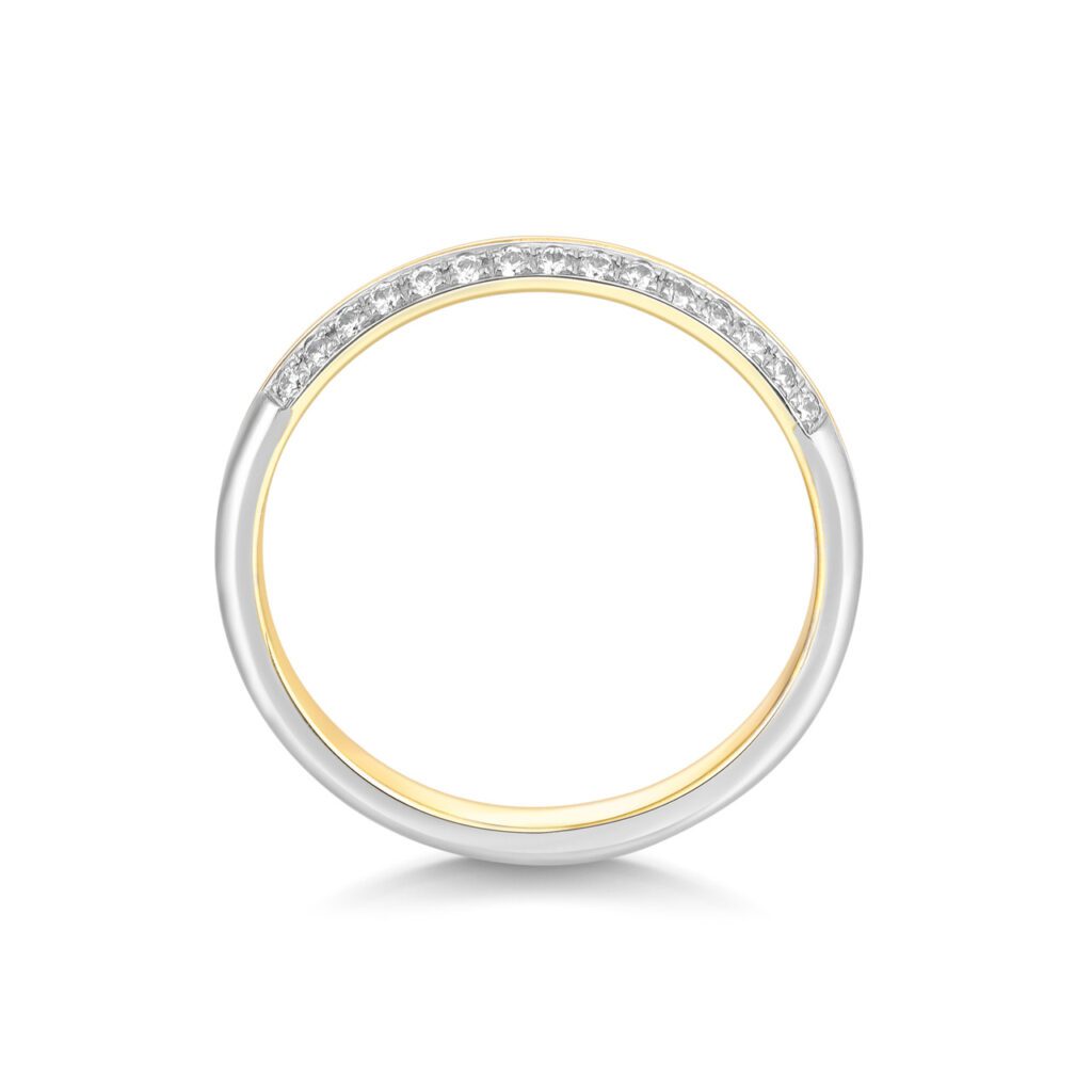 Noor – Flerfärgade ringar i 14k Gulguld