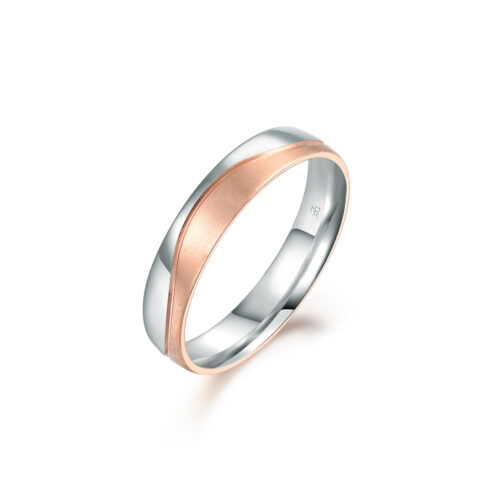 Oskar – Flerfärgade ringar i 9k Roséguld