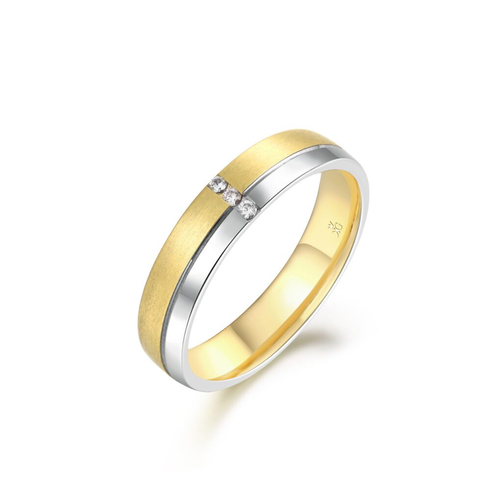 Salma – Flerfärgade ringar i 14k Gulguld