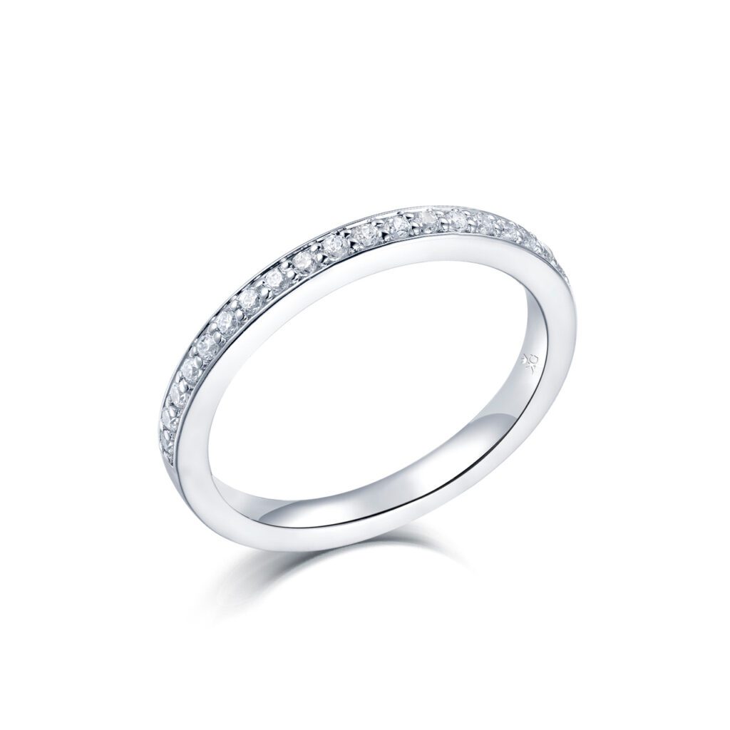 Signa 0.255 carat – Elegant Halvallians i 950 Platina med diamanter