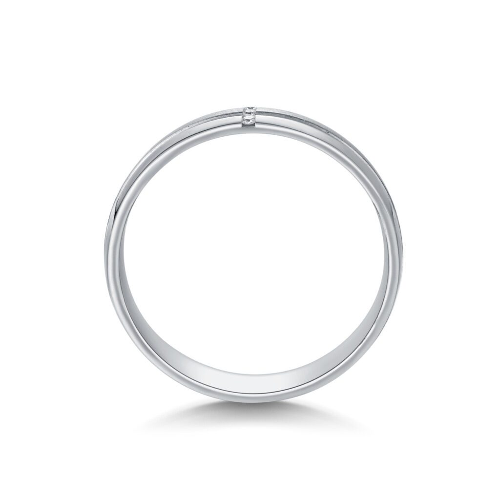 Soraya – Slät ring i 18k Vitguld