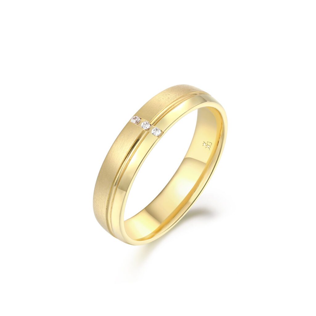 Soraya – Slät ring i 18k Gulguld