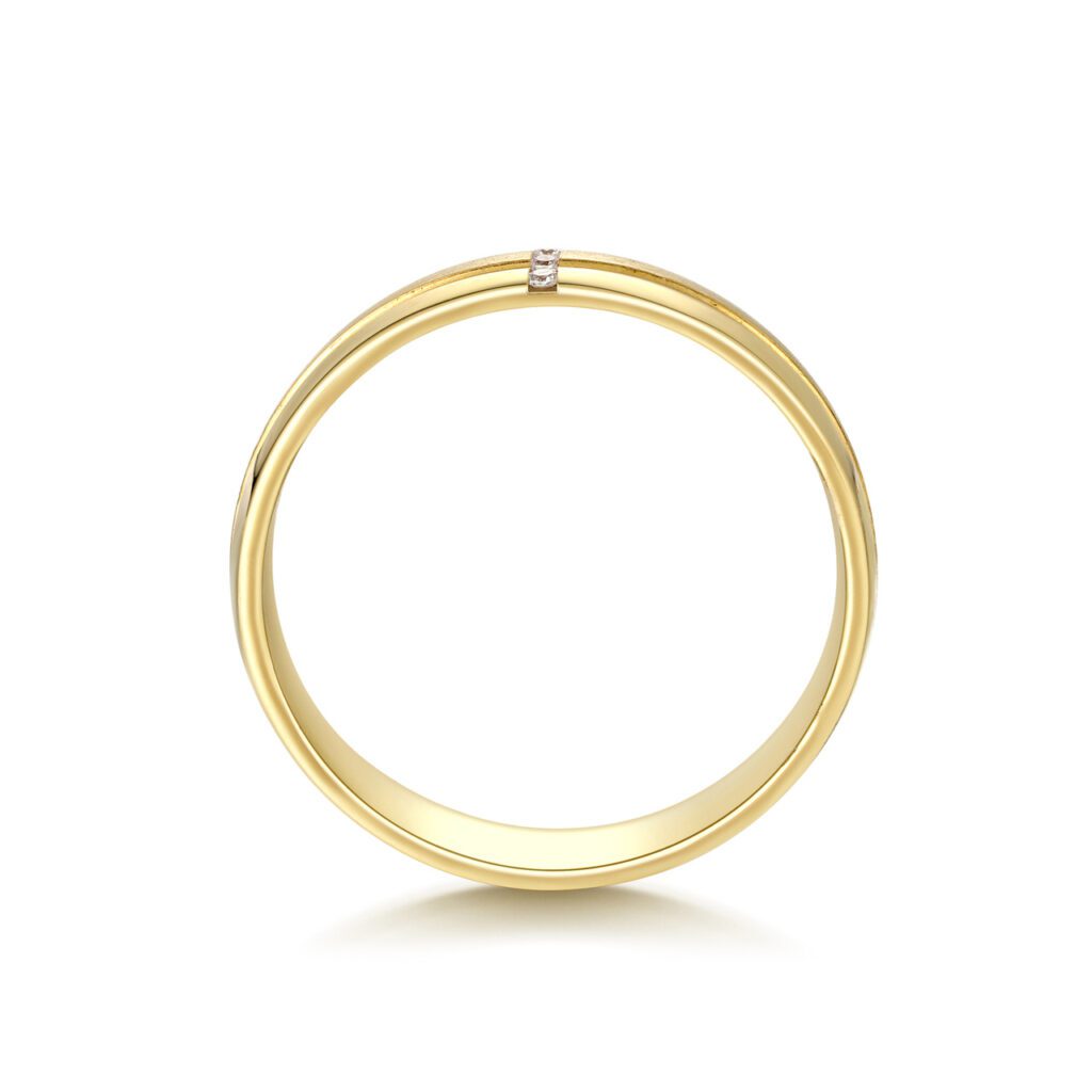 Soraya – Slät ring i 18k Gulguld