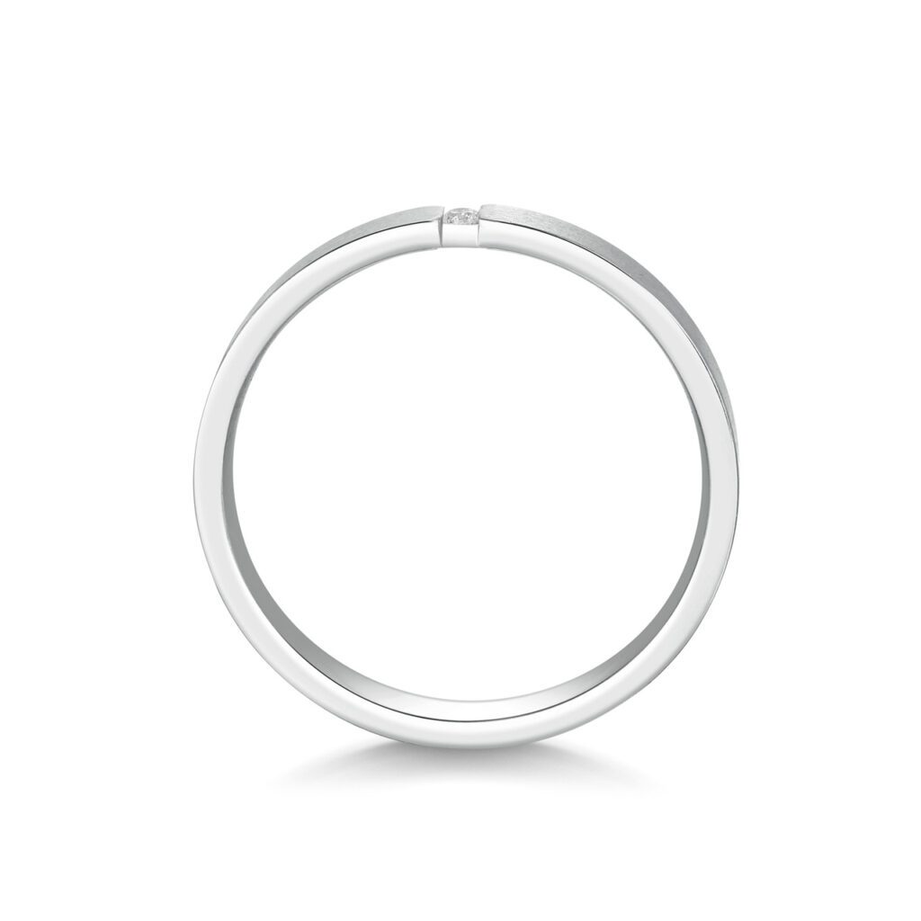 Tatiana – Slät ring i 14k Vitguld