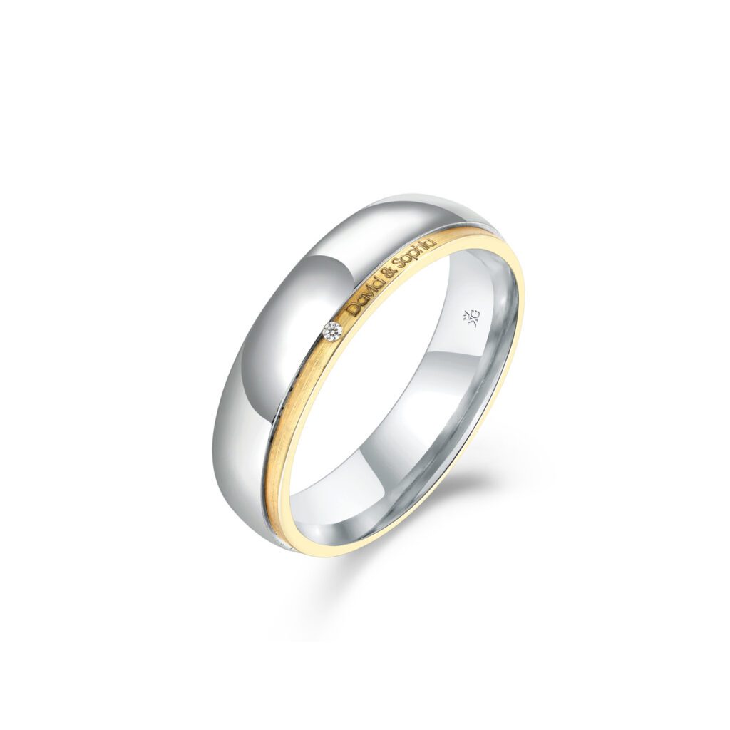 Tessa – Flerfärgade ringar i 18k Gulguld