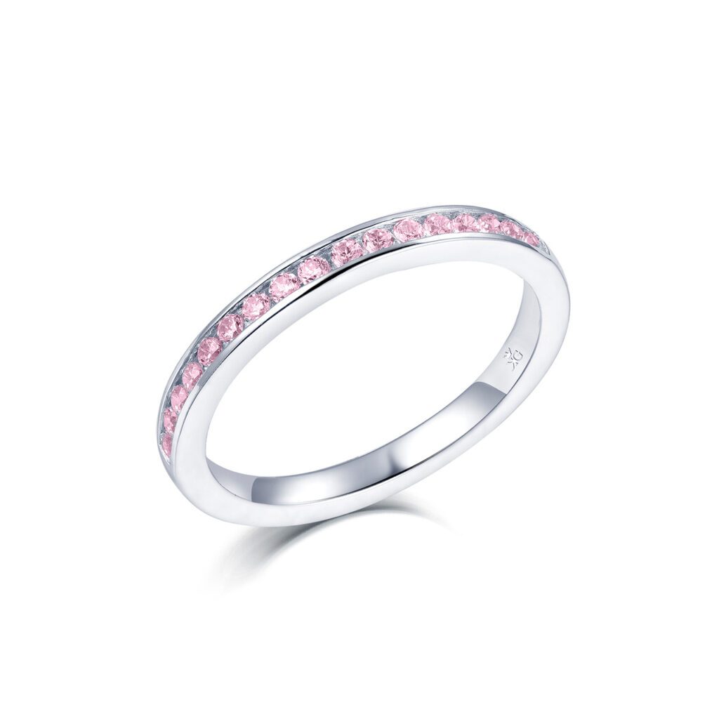 Vega Rosa – Ringar med ädelstenar i 950 Platina