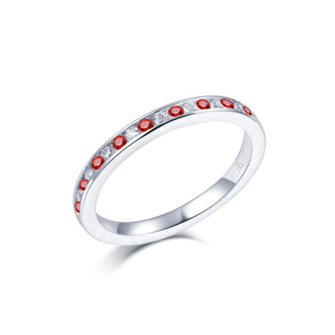 Vega Rubin/Diamant – Ringar med ädelstenar i 18k Vitguld