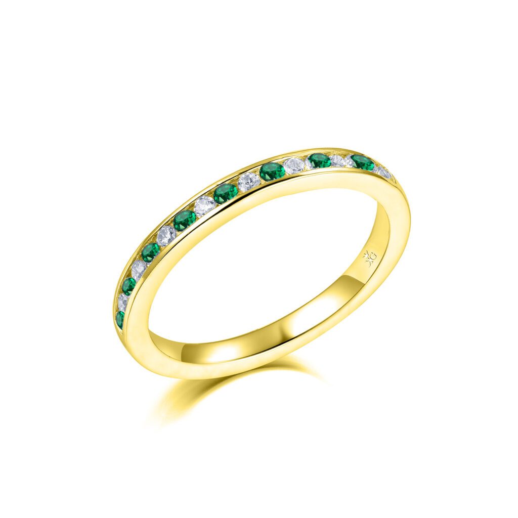 Vega Smaragd/Diamant – Ringar med ädelstenar i 18k Gulguld