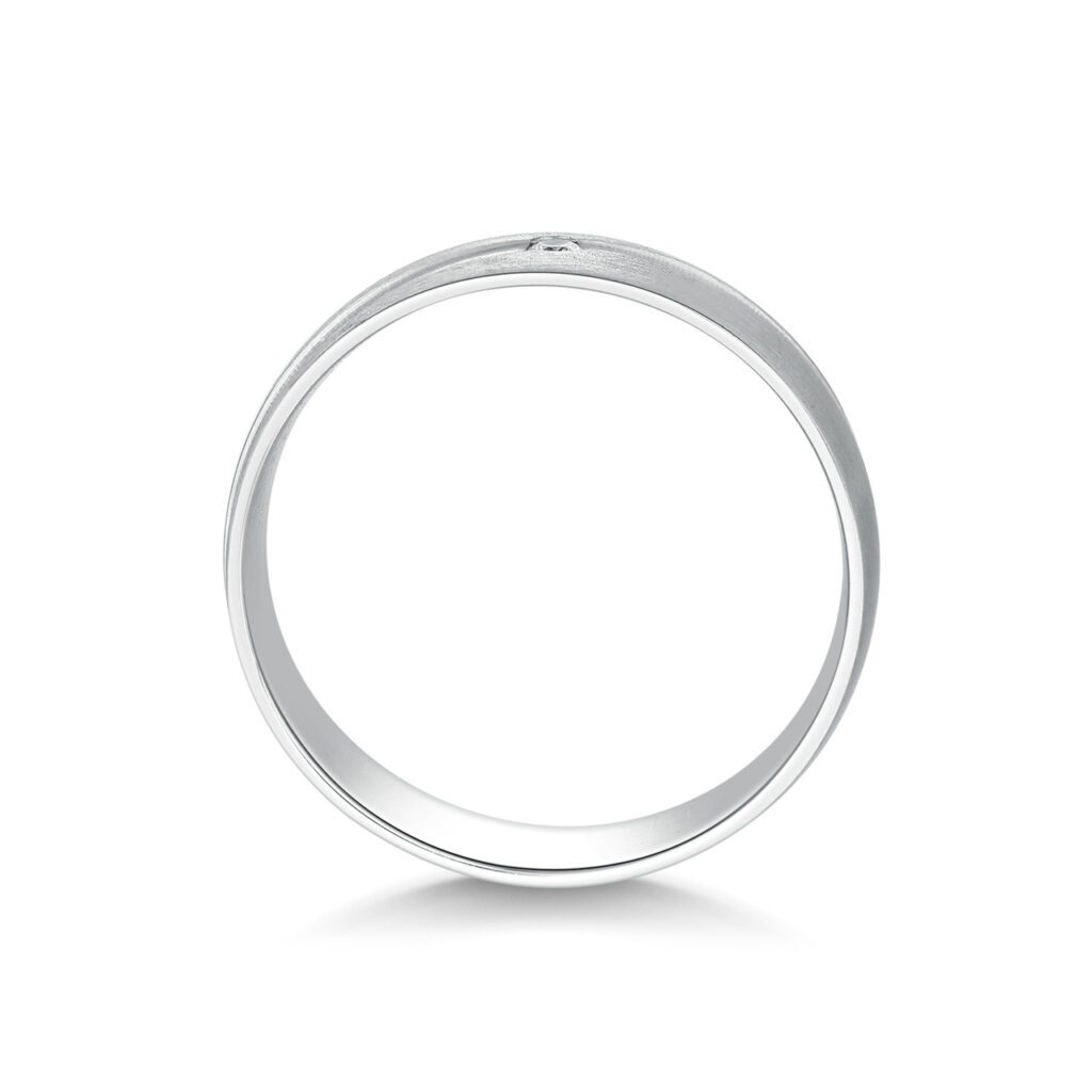 Vida – Slät ring i 9k Vitguld