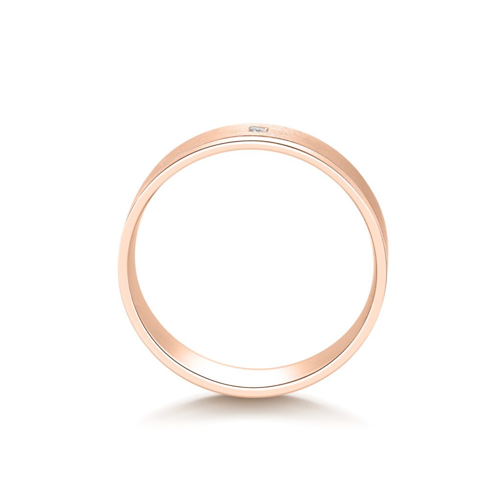 Zaria – Slät ring i 18k Roséguld