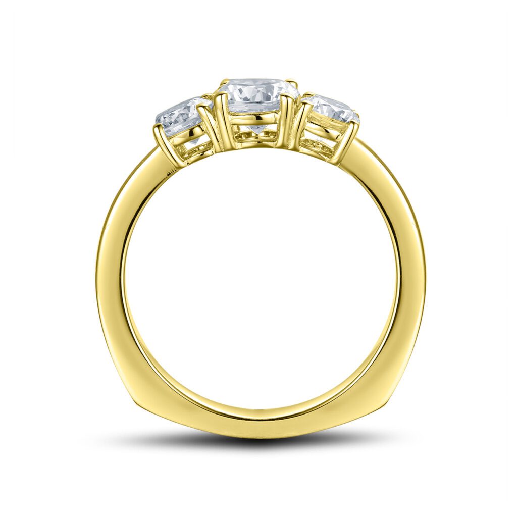 Aurelia – Trestensring i 18k Gulguld