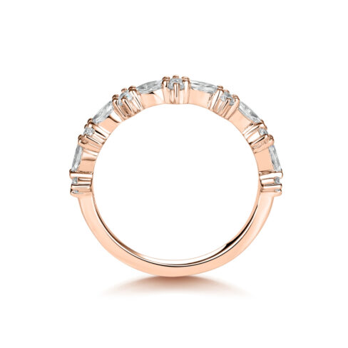 Clarisse – Alliansring i 18k Roséguld med rund diamant - Bild 2