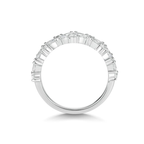 Dream – Asymmetrisk ring i 18k Vitguld med rund diamant - Bild 2