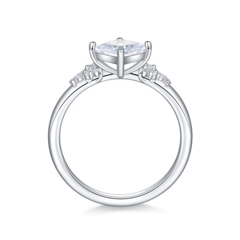Elisa – Flerstensring med diamanter i 18k Vitguld - Bild 2