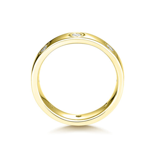 Giana – Lekfull ring i 18k Gulguld med rund diamant - Bild 2