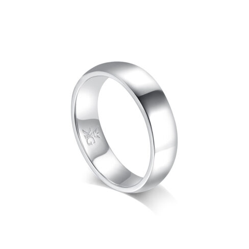 Jacob – Slät ring i 18k Vitguld