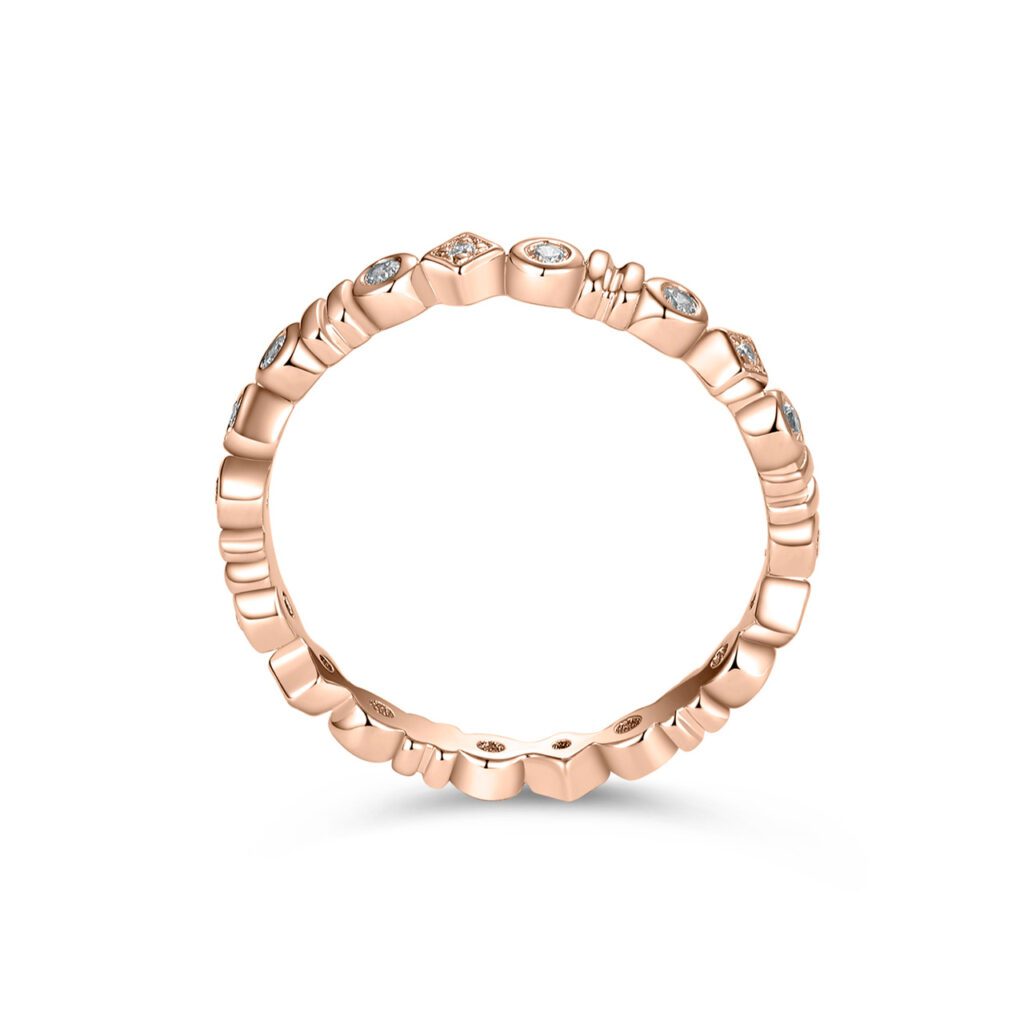 Jemma 0.21 carat – Unik Helallians i 18k Roséguld