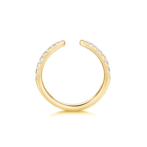 Leya – Förlovningsring i 18k Gulguld med diamant - Bild 2