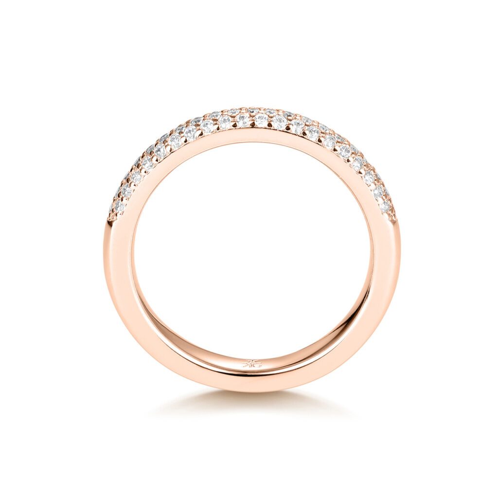 Madelyn 0.45 ct – Elegant alliansring i 18k Roséguld med 61 diamanter