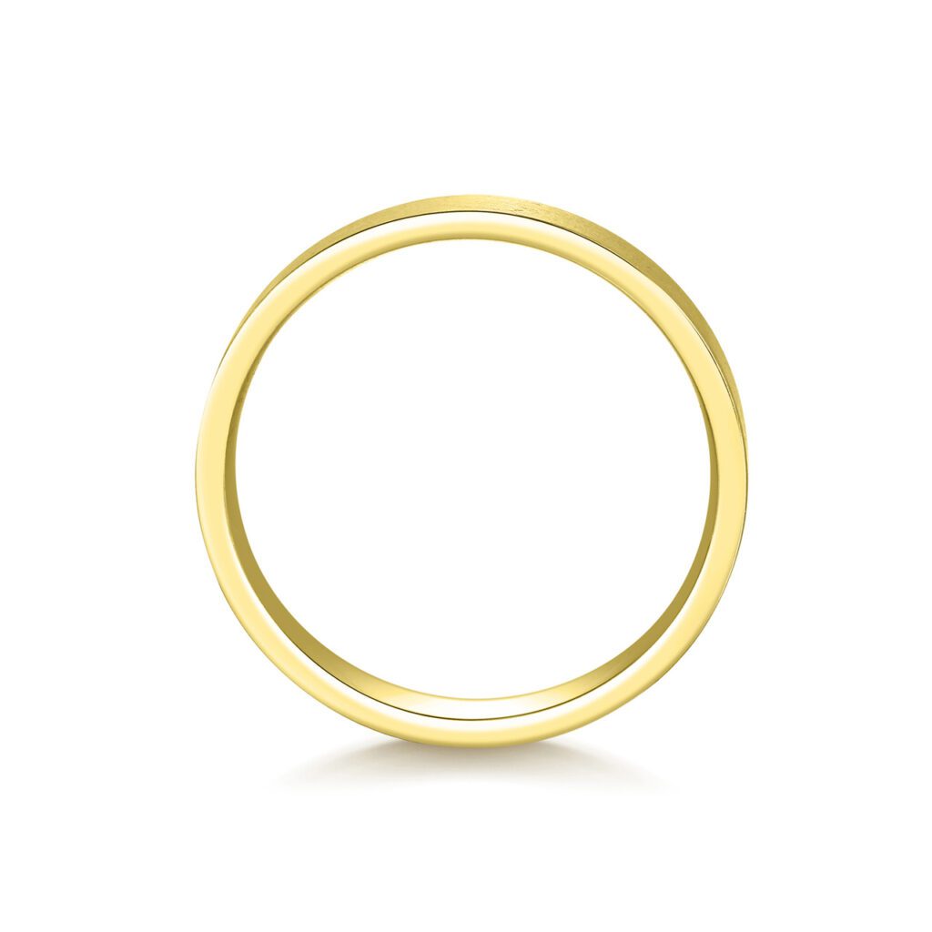 Marcel – Borstad Ring i 9k Gulguld