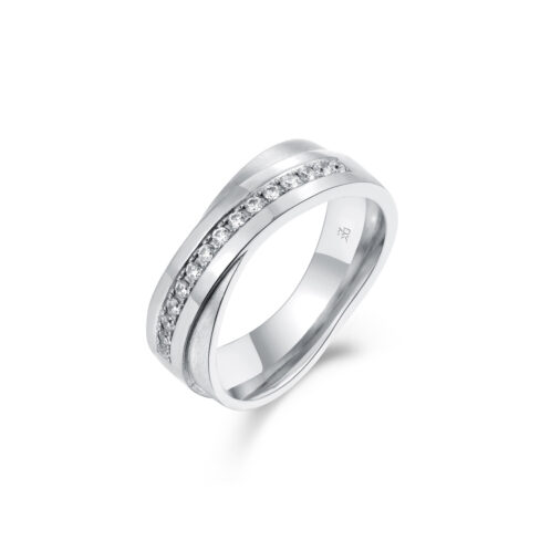 Ruth – Unik ring i 950 Platina med 15 diamanter