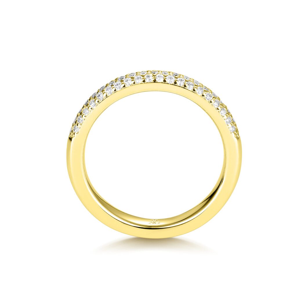 Madelyn 0.45 ct – Elegant alliansring i 18k Gulguld med 61 diamanter