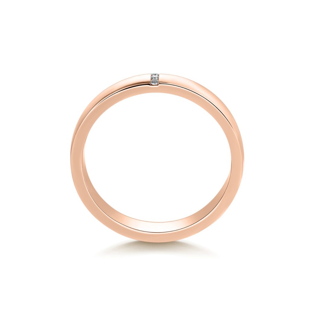 Vada – Slät ring i 14k Roséguld