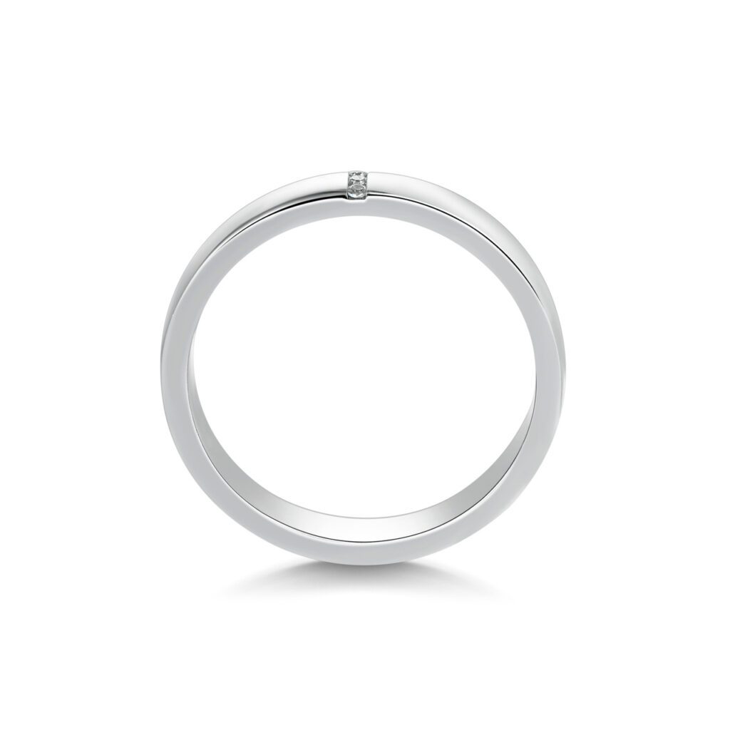 Vada – Slät ring i 14k Vitguld