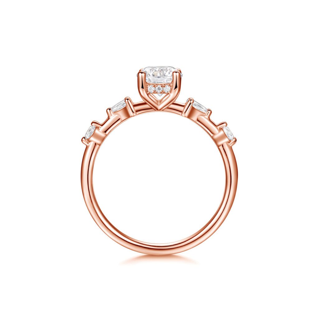 Vera – Förlovningsring i 18k Roséguld med diamant