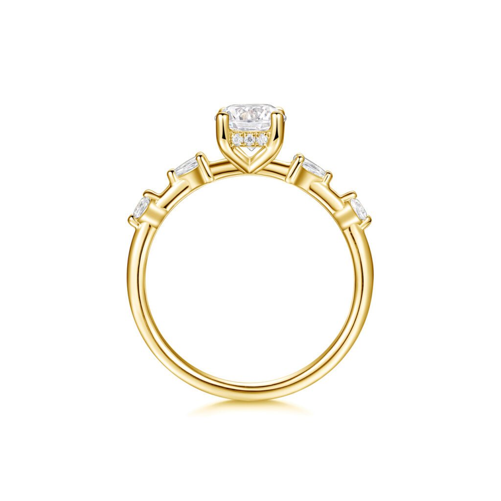 Vera – Förlovningsring i 18k Gulguld med diamant