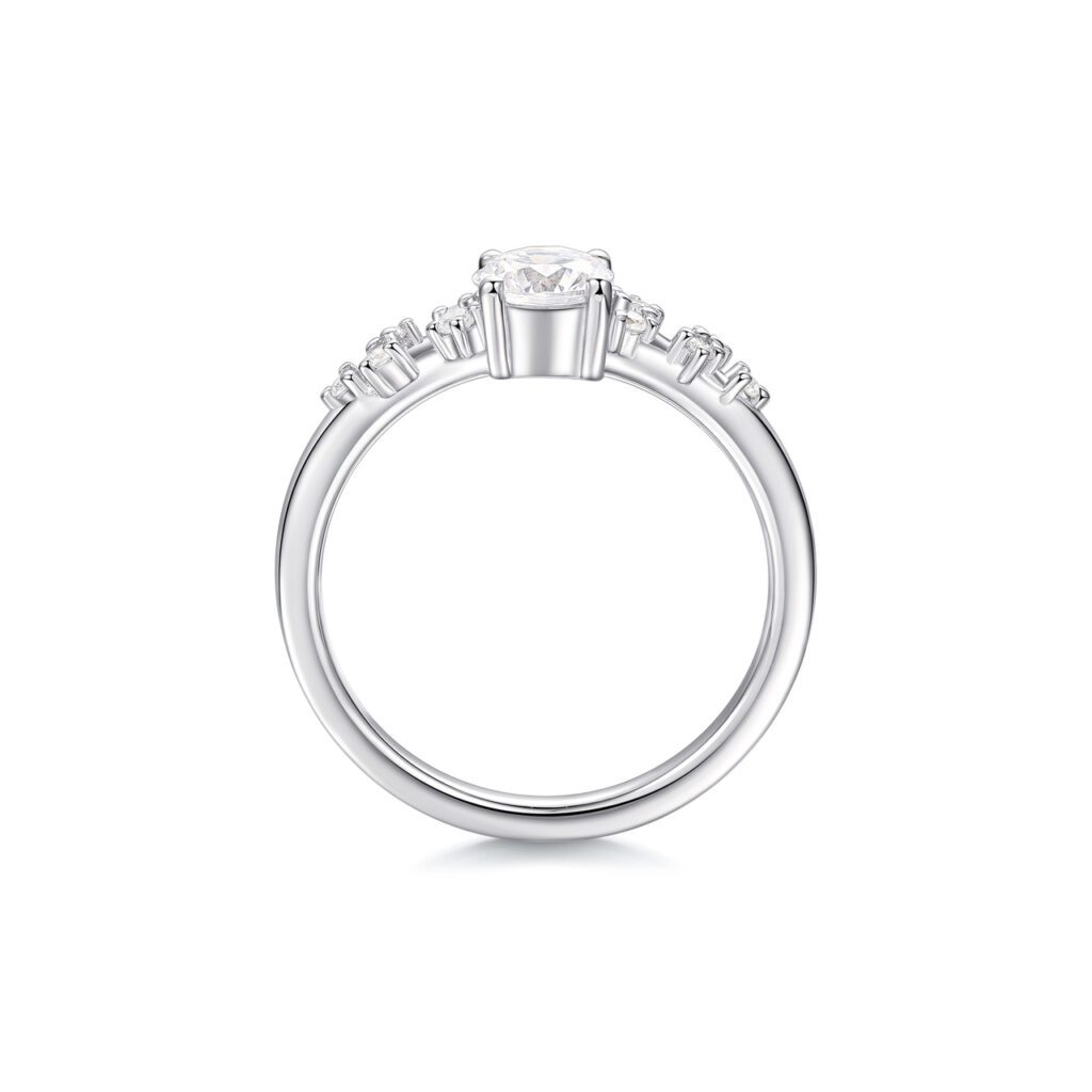 Zelda – Förlovningsring i 950 Platina med diamant