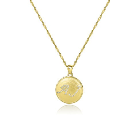Personligt initialhalsband i 18k Gulguld med diamanter
