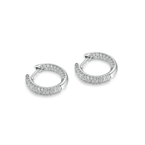 Amaia – Örhängen i 950 Platina med diamant