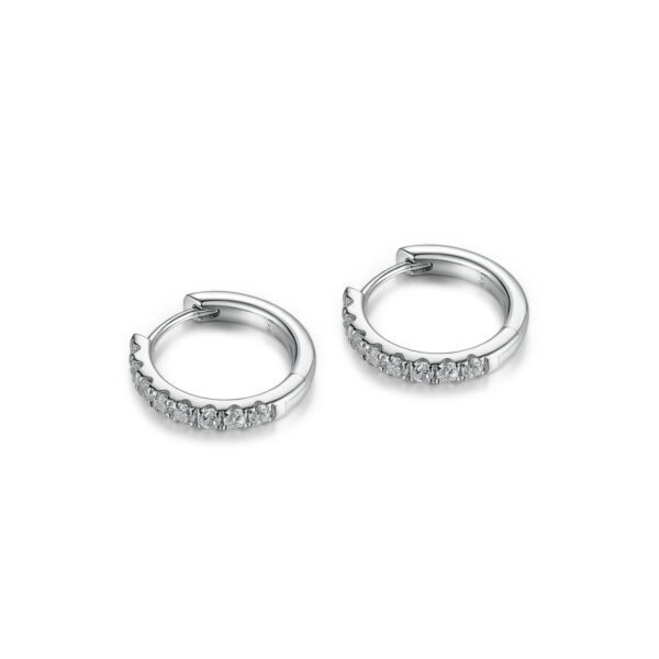 Leslie – Örhängen i 18k Vitguld med diamant
