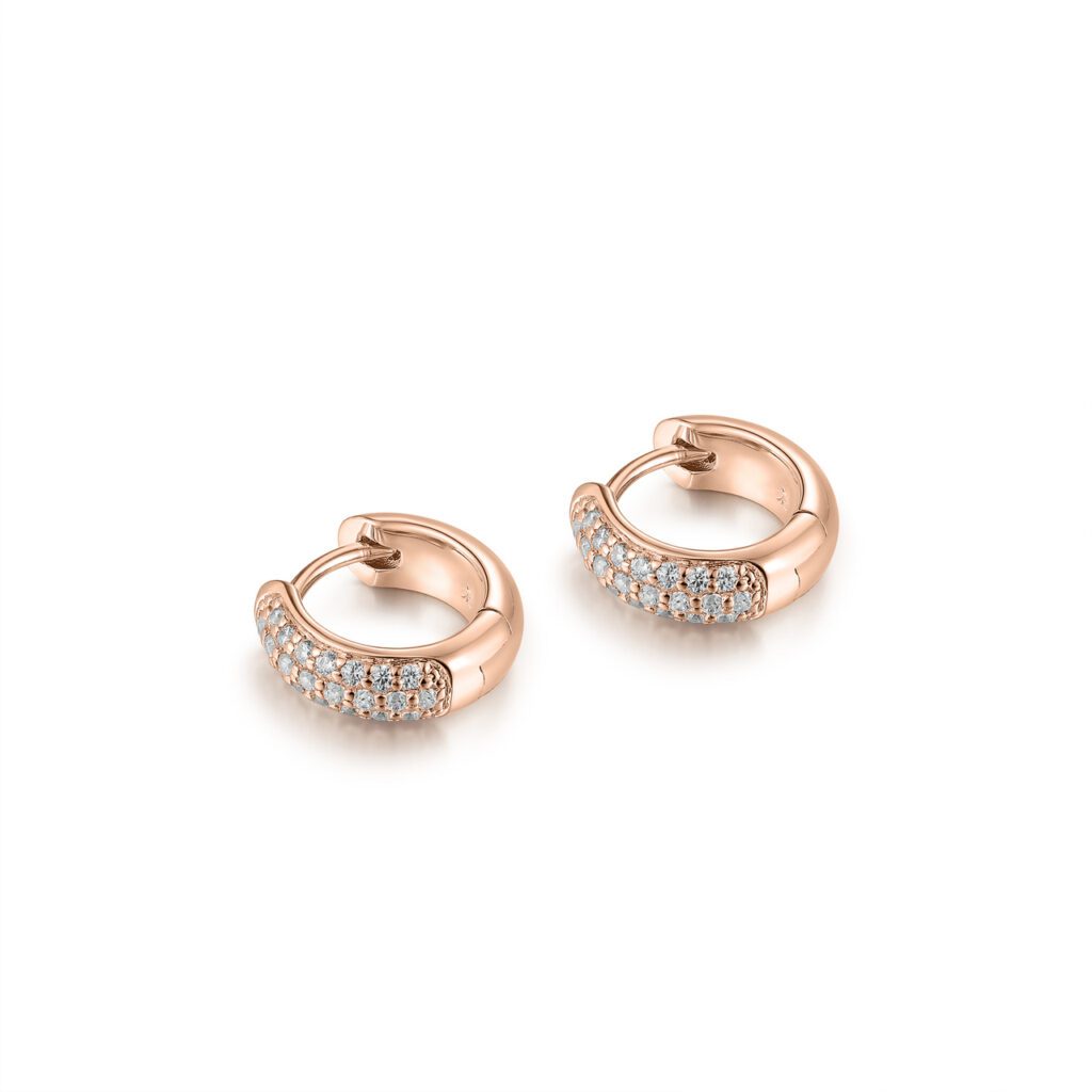 Chaya – Örhängen i 18k Roséguld med diamant