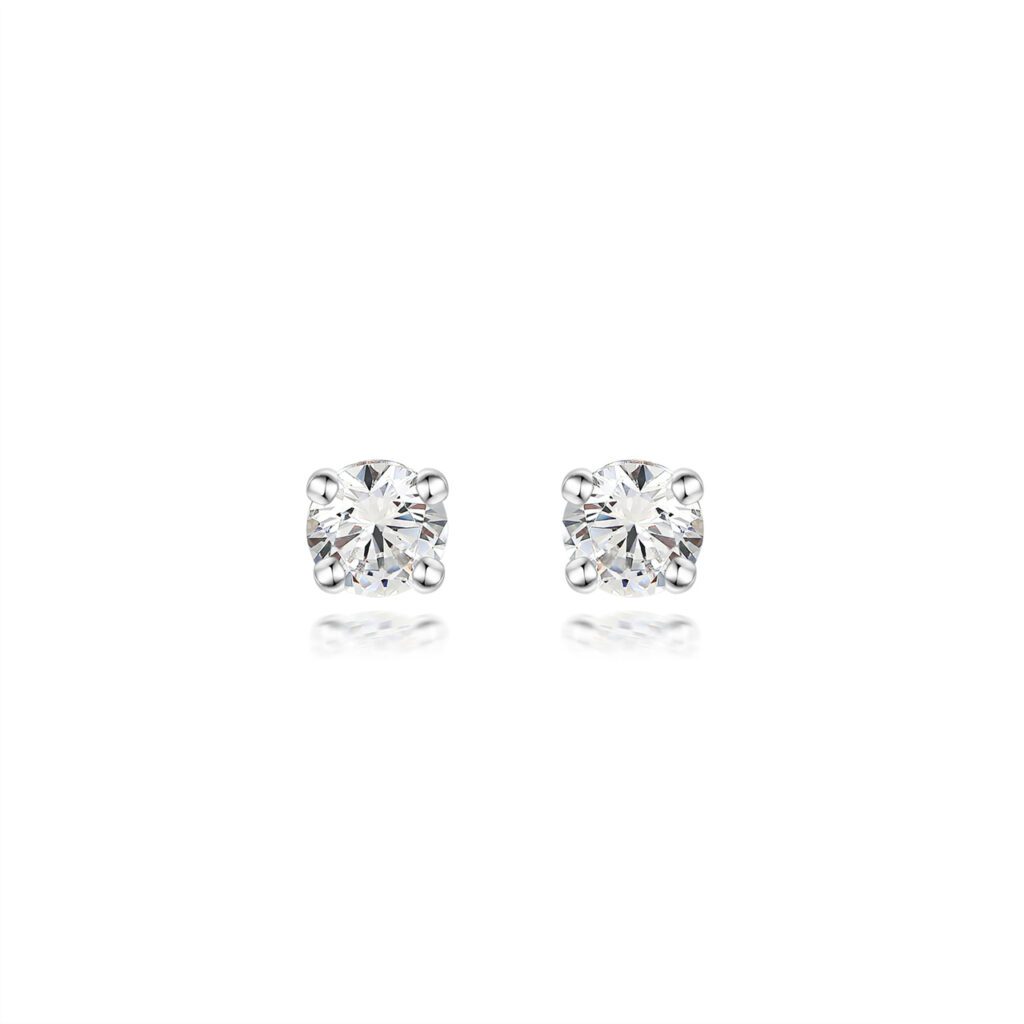 Dulce – Örhängen i 18k Vitguld med diamant