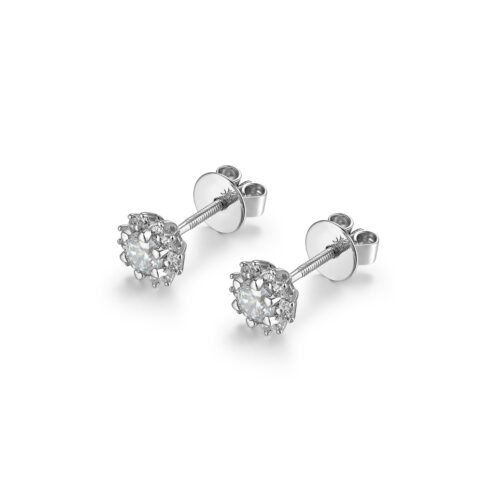 Maxine – Örhängen i 18k Vitguld med diamant